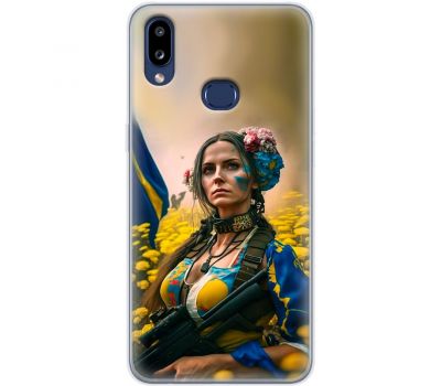 Чохол для Samsung Galaxy A10s (A107) MixCase патріотичні ніжна Українка