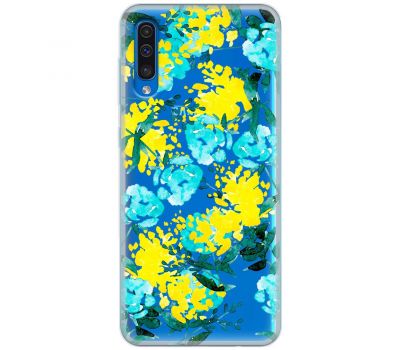 Чохол для Samsung Galaxy A50 / A50s / A30s MixCase патріотичні жовто-блакитні квіти