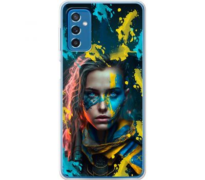 Чохол для Samsung Galaxy M52 (M526) MixCase патріотичні воєвнича Українка