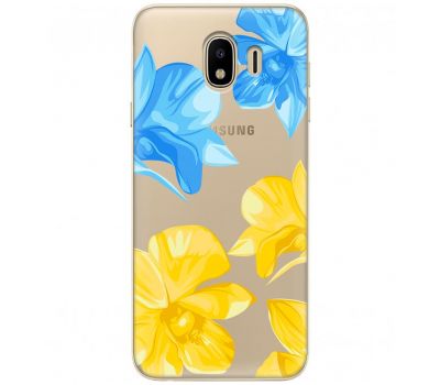 Чохол для Samsung Galaxy J4 2018 (J400) MixCase патріотичні синьо-жовті квіти