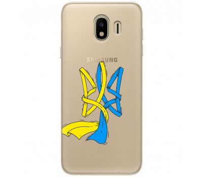 Чохол для Samsung Galaxy J4 2018 (J400) MixCase патріотичні синє-жовтий Тризуб