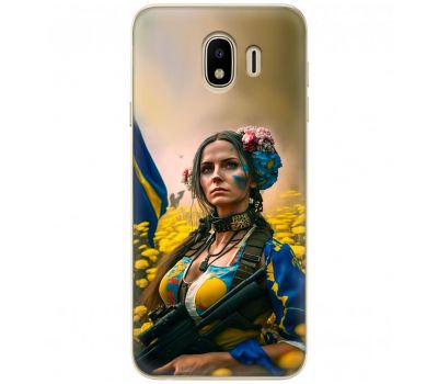 Чохол для Samsung Galaxy J4 2018 (J400) MixCase патріотичні ніжна Українка