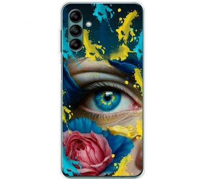 Чохол для Samsung Galaxy A04S (A047) MixCase патріотичні Синє жіноче око