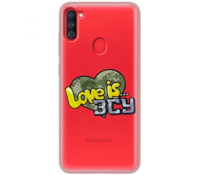 Чохол для Samsung Galaxy A11 / M11 MixCase патріотичні Love is ЗСУ