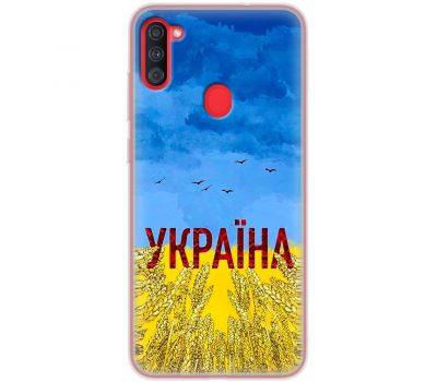 Чохол для Samsung Galaxy A11 / M11 MixCase патріотичні родюча земля України