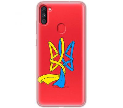 Чохол для Samsung Galaxy A11 / M11 MixCase патріотичні синє-жовтий Тризуб