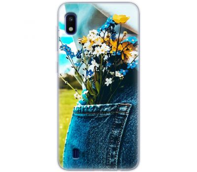 Чохол для Samsung Galaxy A10 (A105) MixCase патріотичні квіти України