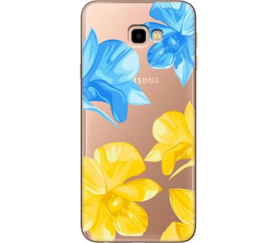 Чохол для Samsung Galaxy J4+ 2018 (J415) MixCase патріотичні синьо-жовті квіти