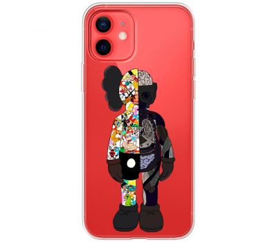 Чохол для iPhone 12 mini MixCase робот половинки