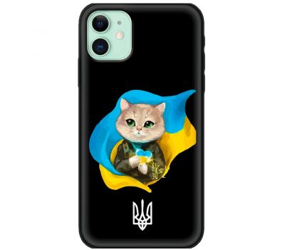 Чохол для iPhone 12 mini MixCase патріотичні котик зелені очі