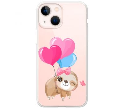 Чохол для iPhone 13 MixCase день закоханих лінивець з шапрі