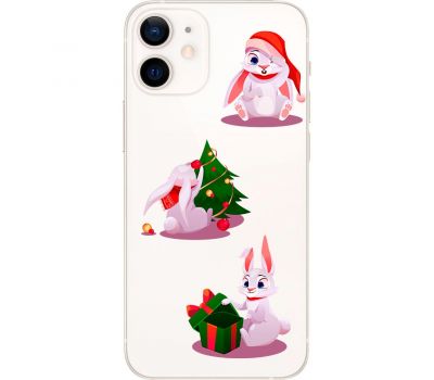 Чохол для iPhone 12 mini MixCase Новий рік символ року кролик