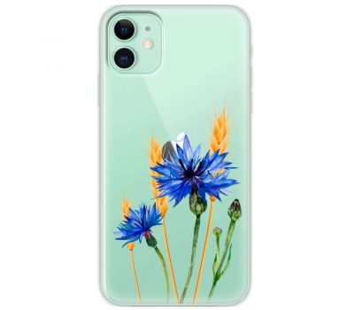 Чохол для iPhone 12 mini Mixcase квіти волошки в колосках