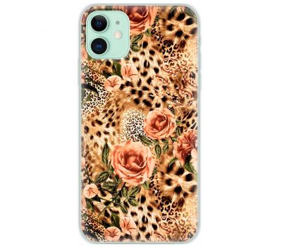 Чохол для iPhone 12 mini MixCase Леопард троянди