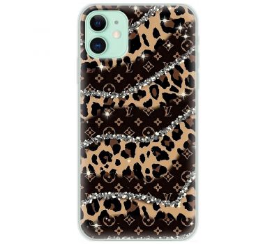 Чохол для iPhone 12 mini MixCase Леопард Louis Vuitton