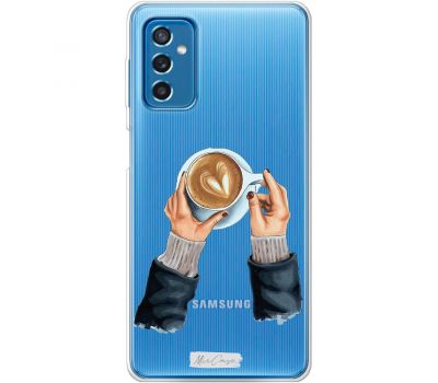 Чохол для Samsung Galaxy M52 (M526) MixCase дівчина з кавою серця