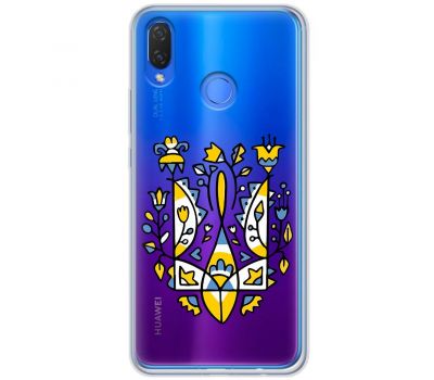 Чохол для Huawei P Smart Plus MixCase патріотичний "герб із квітів"