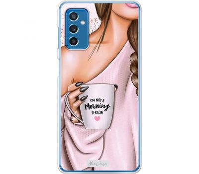 Чохол для Samsung Galaxy M52 (M526) MixCase дівчина з кавою