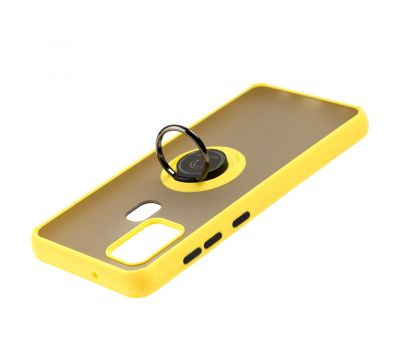 Чохол для Samsung Galaxy A21s (A217) LikGus Edging Ring жовтий 3332611