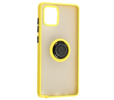 Чохол для Samsung Galaxy Note 10 Lite (N770) LikGus Edging Ring жовтий