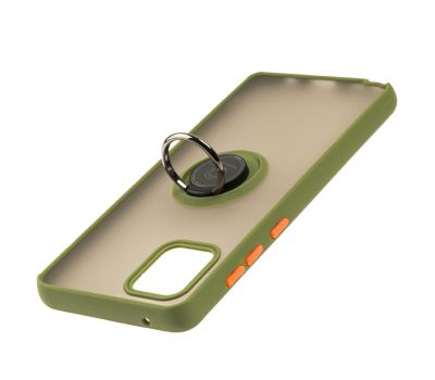 Чохол для Samsung Galaxy Note 10 Lite (N770) LikGus Edging Ring зелений 3332343