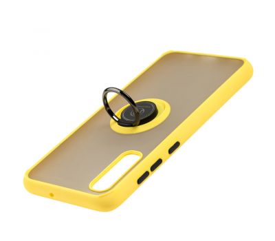 Чохол для Samsung Galaxy A70 (A705) LikGus Edging Ring жовтий 3332875