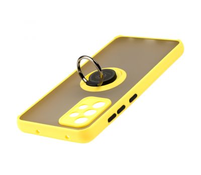 Чохол для Samsung Galaxy A52 LikGus Edging Ring жовтий 3332826