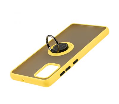 Чохол для Samsung Galaxy A71 (A715) LikGus Edging Ring жовтий 3332899