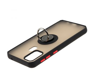 Чохол для Samsung Galaxy M21 / M30S / M31 LikGus Edging Ring чорний / червоний 3333004