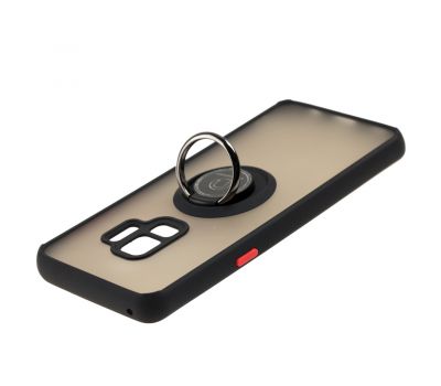 Чохол для Samsung Galaxy S9 (G960) LikGus Edging Ring чорний / червоний 3333471