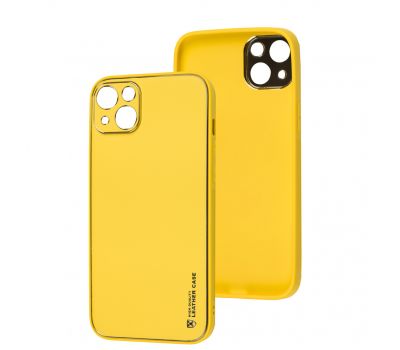 Чохол для iPhone 14 Plus Leather Xshield yellow