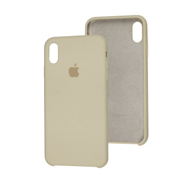 Чохол silicone case для iPhone Xs Max antique white