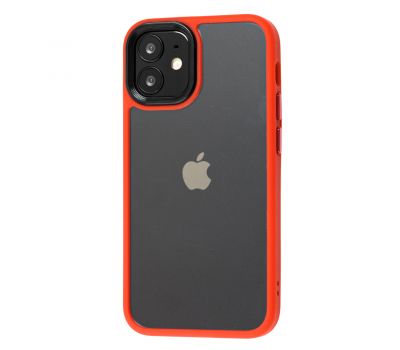 Чохол для iPhone 12 mini Metal Buttons червоний
