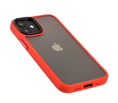 Чохол для iPhone 12 mini Metal Buttons червоний 3334090