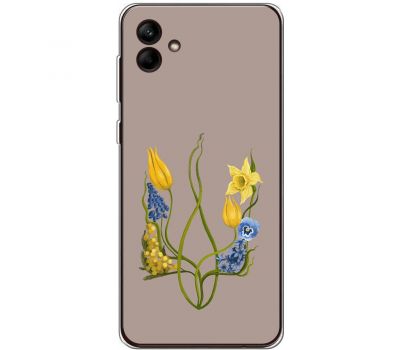 Чохол для Samsung Galaxy A04e (A042) MixCase патріотичні квіти у формі герба