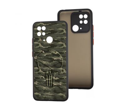 Чохол для Xiaomi Redmi 10C MixCase патротичні scull green