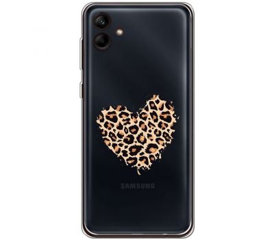 Чохол для Samsung Galaxy A04e (A042) MixCase Леопард серце