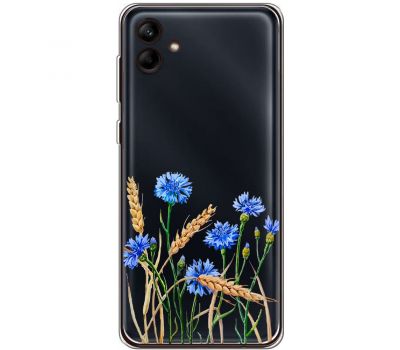 Чохол для Samsung Galaxy A04e (A042) Mixcase квіти волошки в пшениці