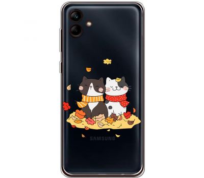 Чохол для Samsung Galaxy A04e (A042) MixCase осінь котяча осінь