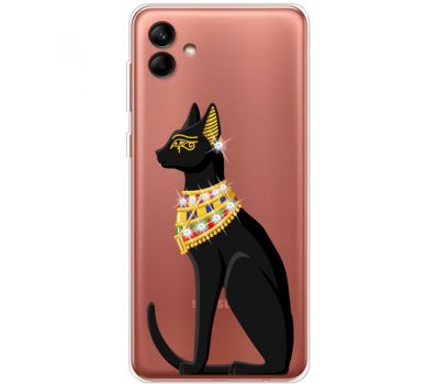 Чохол для Samsung Galaxy A04e (A042) MixCase зі стразами Egipet Cat