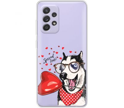 Чохол для Samsung Galaxy A52 MixCase день закоханих закоханий собака