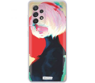 Чохол з аніме для Samsung Galaxy A52 Mixcase дівчинка з білим волоссям