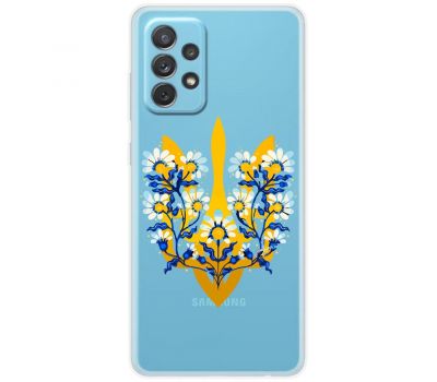 Чохол для Samsung Galaxy A52 MixCase патріотичні тризуб в квітах