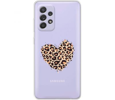 Чохол для Samsung Galaxy A52 MixCase Леопард серце