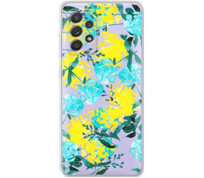 Чохол для Samsung Galaxy A52 MixCase патріотичні жовто-блакитні квіти