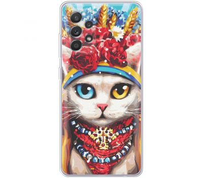 Чохол для Samsung Galaxy A52 MixCase Новий рік символ кіт патріот