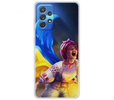 Чохол для Samsung Galaxy A32 (A325) MixCase патротичні Українка з прапором