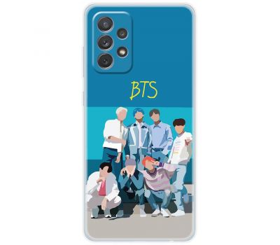 Чохол для Samsung Galaxy A13 (A135) MixCase BTS на блакитному