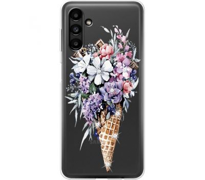 Чохол для Samsung Galaxy A14 MixCase стрази Ice Cream Flowers