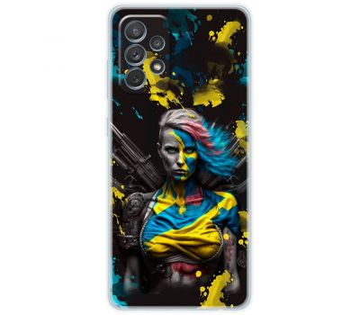 Чохол для Samsung Galaxy A13 (A135) MixCase патріотичні Нездоланна Українка